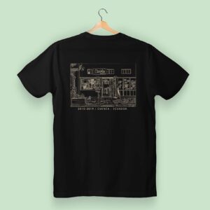 Camiseta Chiplote - Negra- Local Antiguo